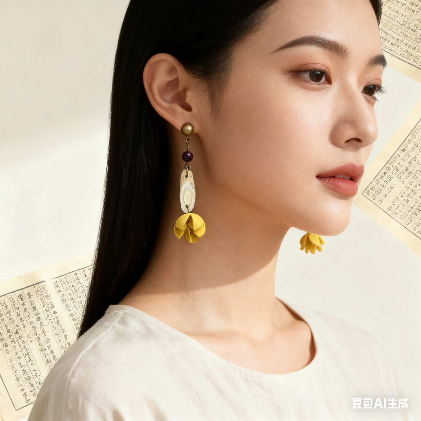 Sandalwood & Astragalus · Cross Fruit Earrings