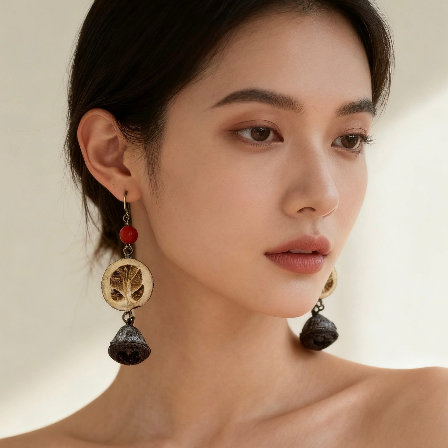 Red Bean & Citrus Echo · Eucalyptus Bell Earrings
