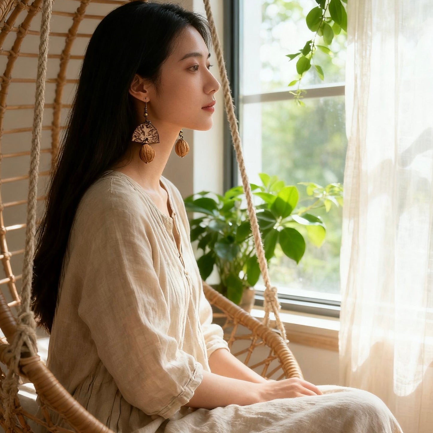Herbal Verse · Betel Nut & Cardamom Earrings
